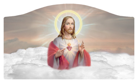 DASHELL-109-BZ Sacred Heart Clouds Bronze